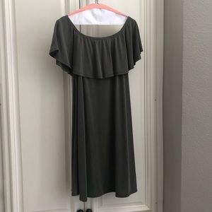Olive Green Altar’d State Off-the-Shoulder dress